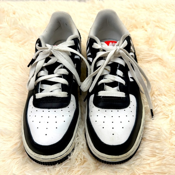 Nike Air Force 1 Low 'Zebra Print' CU4687-100, Youth Boys size 6.5 - Picture 5 of 8